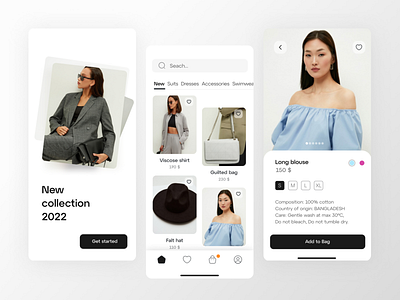 Fashion E- commerce App app branding clothes shop design designer fashion shop graphic design landing landing page likes mobile online shop product designer shop ui ui ux webdesigner