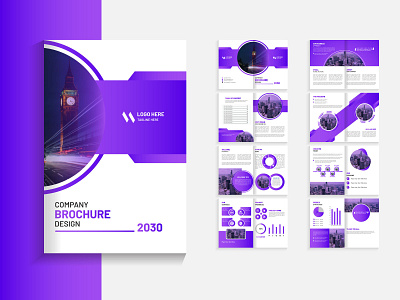 16 page company brochure template design 16 page brochure brochure