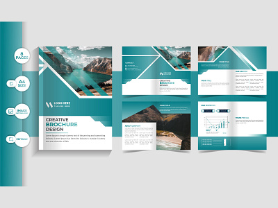 8 pages corporate brochure design 16 page 16 page brochure 16 page template brochure company profile design graphic design
