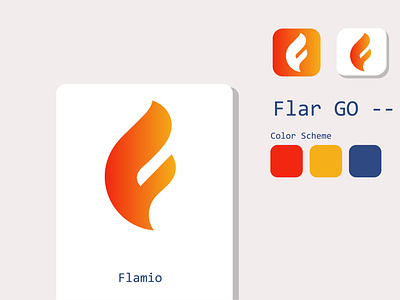Flamio Logo branding f logo flamio flar go graphic design logo