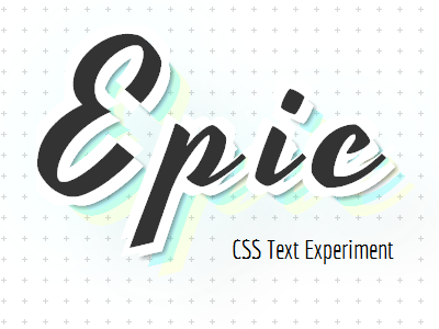 CSS Text Experiment css font html shadow text typography