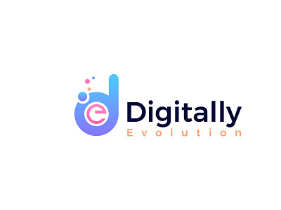 Logo design for IT company corporate digital evolution logo