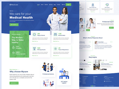 Public Health and Medical Services appointment booking creative landing page health service health website medical website