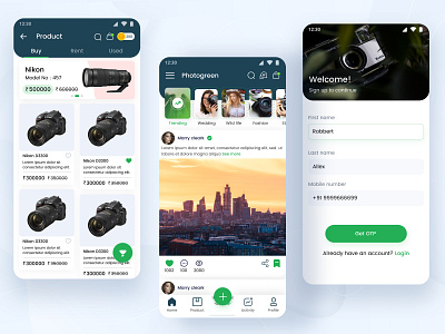 Sell/Rent Camera APP UI concept