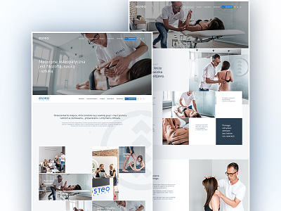 OsteoCenter New Vision colors design health iguana inspiration interactive medicine onepage page ui ux web