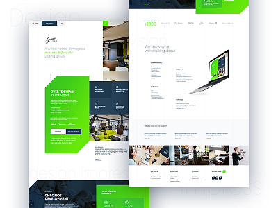 Next try of our new website colors design inspiration onepage portfolio redesign ui ux web