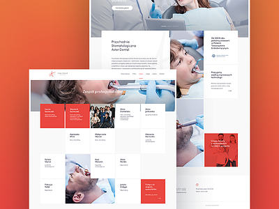 Asterdental colors design landing love one page project ui ux web website