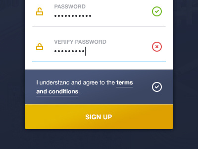 Verify Password clean form input minimal password sign up ui verify