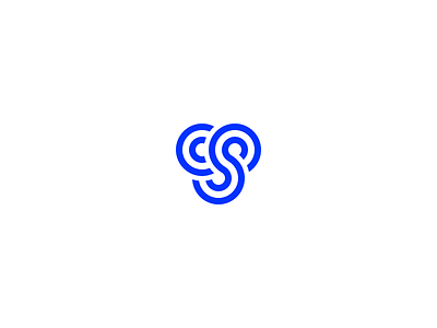 Final Logomark blue brand branding c circles cs logo logomark s simple