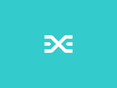 Logomark e logo logomark minimal simple x
