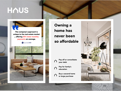 HAUS | Ads design ui