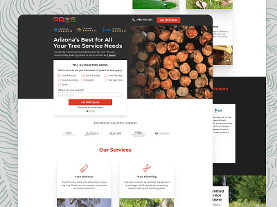 Tree Pros | Landing Page design ui ux