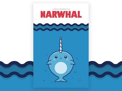 Narwhal Poster Illustration design illustration vector