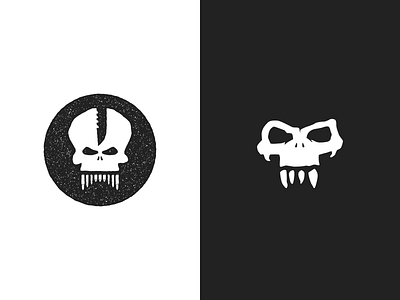 Skull Head design illustration logo