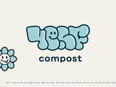 4erf compost logo branding design logo web design