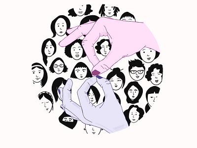 8 march - international women's day hands illustration women womens day