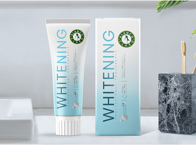 Toothpaste - Whitening Packaging Design branding care creative design graphic graphic design label labeldesign logo packaging packaging design personal care toothpaste ui vector whitening