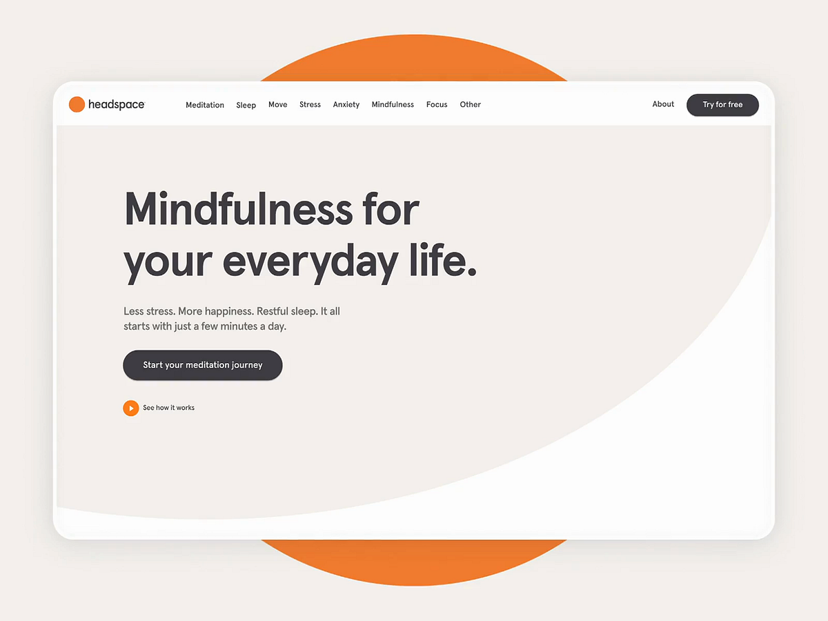 Browse thousands of Headspace images for design inspiration Dribbble