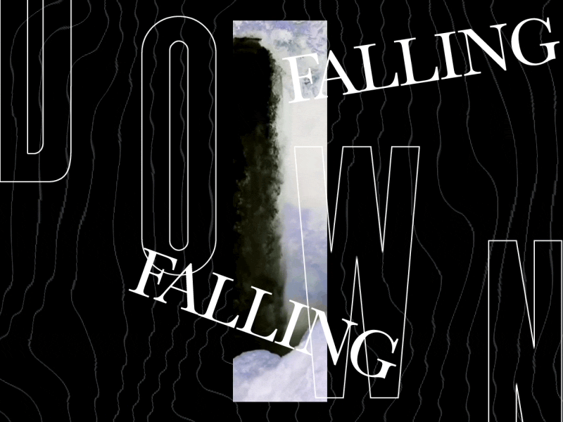 Falling Down animation design graphic graphicdesign interface motion typo typography ui ux