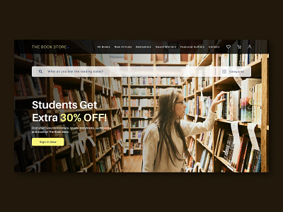 Book Store | Hero Section Landing Page