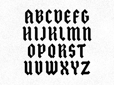 "Classic Black" Font blackletter font letters type typography