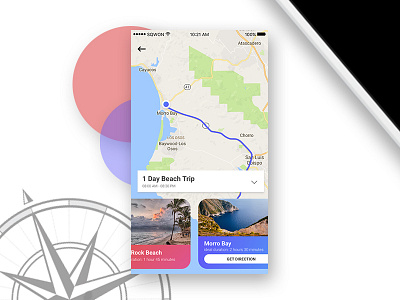Destination Overview Page app design mobile ui ux