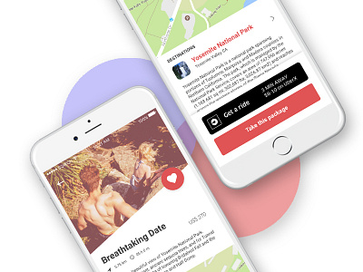 Dating Package Detail Page app design mobile ui ux
