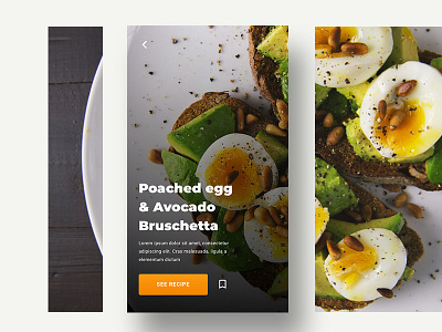 Yummy Book - Recipe Page cooking design interaction minimal mobile presentation recipes ui uidesign webdesign