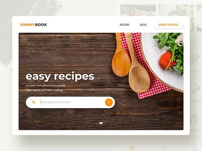 Yummy Book - Landing Page