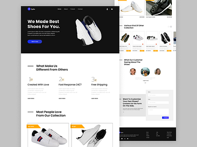 Landing Page For Online Shop