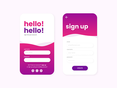 DailyUI 1 // Sign Up