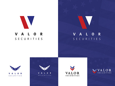 Valor Logo Concepts brand concept identity logo patriotic