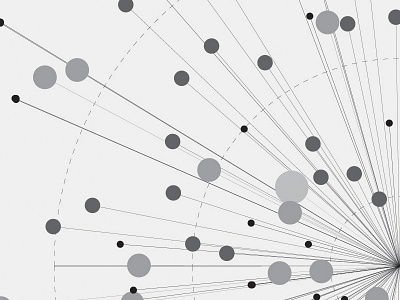 Radial chart - detail bubble circle data data visualization dataviz diagram graph graphic design infographic information design monochrome radial chart