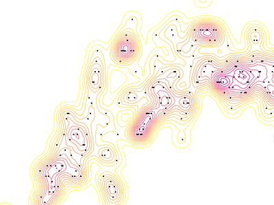 🔍Exploring new visual models 🔍 chart colour palette contours curves data data visualization dataviz diagram gradient graph illustration infographic information design lines map