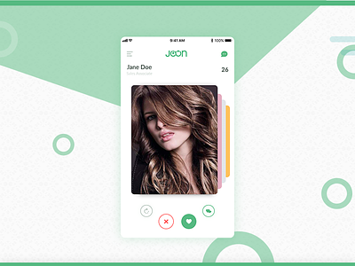Joon Dating - Profile page app dating design ios iphone nearby photo social tiles ui ux widget