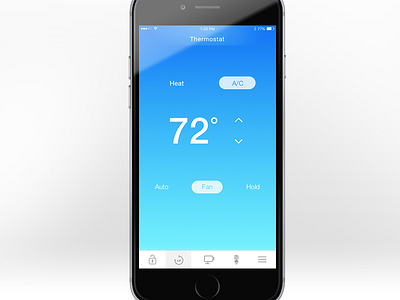 Thermostat Concept automation sketch smart home thermostat ui ux visual design