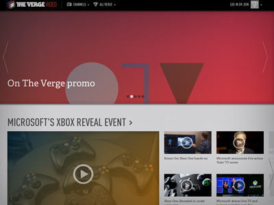 The Verge Video Hub the verge video vox media