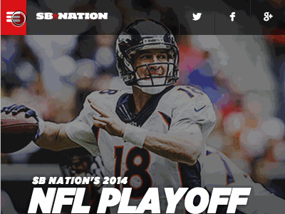 Mobile Web Interaction (GIF) football interaction mobile nfl playoffs sb nation vox media