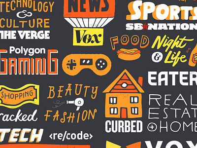 Vox Media Banner branding freelance illustration