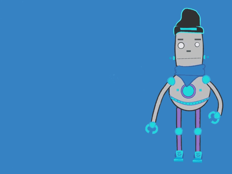 The Robot Dance dance gif illustration motion graphics robot