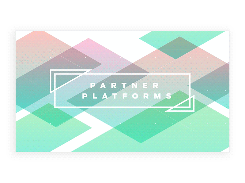 Partner Platforms Animation animation geometric gradient