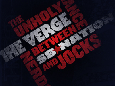 Unholy Alliance Between Nerds and Jocks T Shirt alliance sb nation sports t shirt technology the verge unholy vox media