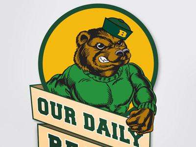 Our Daily Bears detail logo snip typography