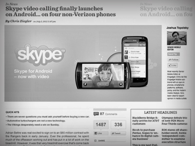 Verge Article Wireframe the verge wireframe