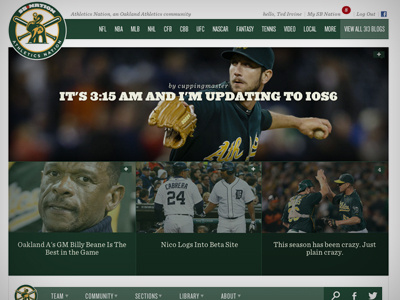 SB Nation United 4up as awesome editorial fucking oakland responsive sports