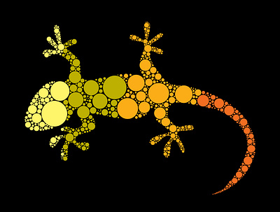 Gecko graphic design illustration vector