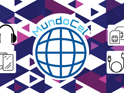 Mundo Cel (Cel World) branding graphic design logo publicity