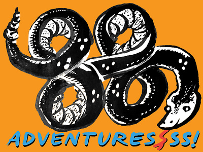88 Adventures! Snake Logo branding design graphic design illustration logo poshmark