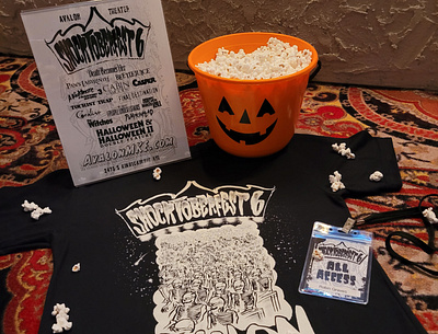 Shocktoberfest 6 (2021) Event Bundle avalon branding design exclusive graphic design halloween illustration movie theater shocktoberfest