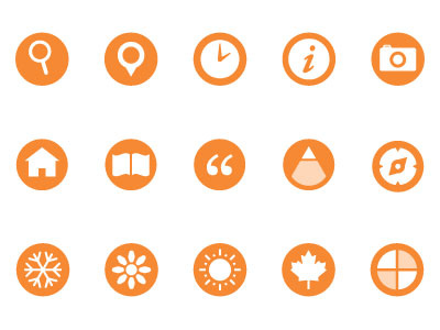 Icons 1 icon information navigation seasons web